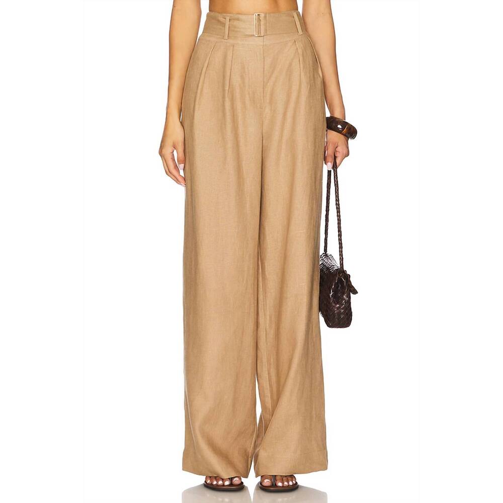 NEW HEVRON alina pant in taupe